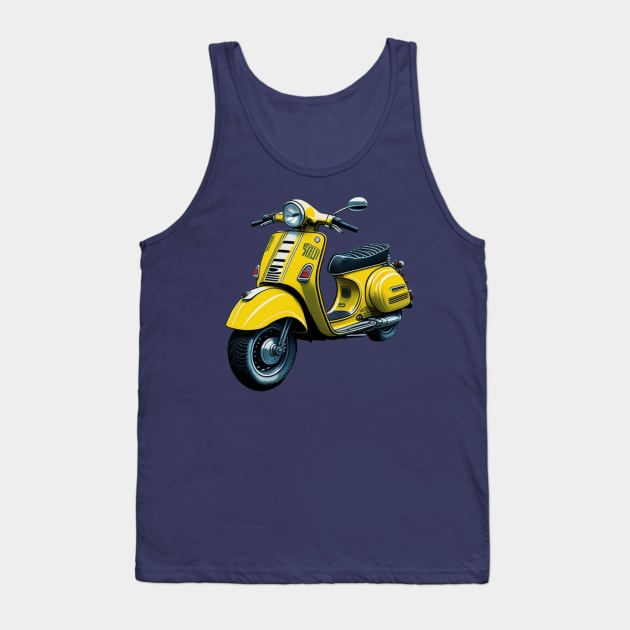 Yellow Moped Tank Top by Trip Tank